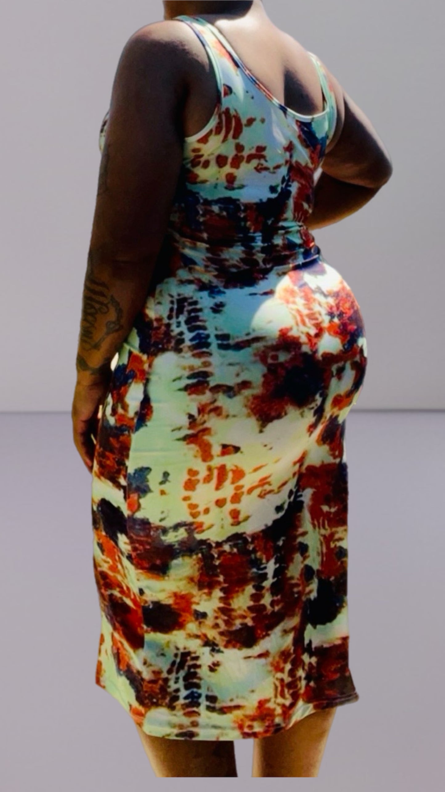 "Cant Tye Me Down" Midi Dress